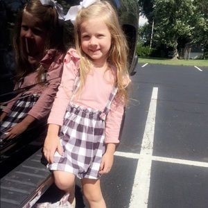 Toddler plaid skirt and matching top